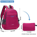 YZAOLL 20L Small Hiking Backpack Lightweight Day Packs, Packable Backpack for Women Men Travel Camping Vacation,Rose