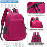YZAOLL 20L Small Hiking Backpack Lightweight Day Packs, Packable Backpack for Women Men Travel Camping Vacation,Rose