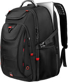 Z - MGKISS 55L Extra Large Travel Backpack, 18.4 Inch Laptop Backpack for Men, Water Resistant, TSA Flight Approved, Business Work Bag with USB Charging Port, Black