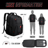 Z - MGKISS Travel Backpack,Extra Large Travel Laptop backpack, Travel Backpack for Men Women with TSA Airline Approved Luggage Bussiness Backpack, Black