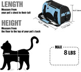 ZaneSun Cat Carrier,Soft - Sided Pet Travel Carrier for Cats,Dogs Puppy Comfort Portable Foldable Pet Bag Airline Approved (Small Blue)