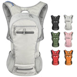 Zavothy 20L Hiking Backpack Daypack, Lightweight Hydration Pack with Free 3L Water Bladder, Rain Cover & Helmet Holder for Men & Women, Outdoor Climbing Cycling Backpack Gray