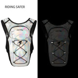Zavothy Rave Hydration Backpack Lightweight Water Backpack for Cycling Running Hydration Pack Hiking Backpack with 2L Water Bladder White