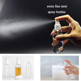 ZEJIA 3 Pack Small Spray Bottle, 2.7oz/80ml Travel Spray Bottle, Empty Fine Mist Spray Bottles, Refillable Mini Spray Bottles with Labels