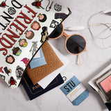 Zengzetong lnfinite Friends TV Show Merchandise Makeup Bag Friends Don't Lie Friendship Merch Gifts for Women Fans Sisters Graduations Valentine Birthdays