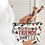 Zengzetong lnfinite Friends TV Show Merchandise Makeup Bag Friends Don't Lie Friendship Merch Gifts for Women Fans Sisters Graduations Valentine Birthdays
