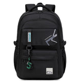 ZHIERNA School Backpack for Boys Middle School Elementary Bookbags for Teens Boys, Waterproof Lightweight Casual Daypack(Black)
