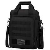 ZHIERNA Tactical Messenger Bag, Tactical Briefcase for Men Tactical Laptop Bag Heavy Duty MOLLE Shoulder Pack Handbag for Men(Black)