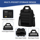 ZHIERNA Tactical Messenger Bag, Tactical Briefcase for Men Tactical Laptop Bag Heavy Duty MOLLE Shoulder Pack Handbag for Men(Black)
