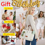 ZHMO Canvas Tote Bag for Women With Compartments and Zipper,White Women's Bags Crossbody Bags Work Laptop Tote Bag Large Satchels Handbag Tote Purse Everyday Shoulder Bag for Travel Nurse Teacher Gift