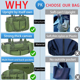 ZHMO Canvas Tote Bag for Women With Compartments and Zipper,Women's Bags Crossbody Bags Work Laptop Tote Bag Large Satchels Handbag Tote Purse Everyday Shoulder Bag for Travel Nurse Teacher Church