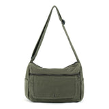 Zlineviy Canvas Messenger Bag for Women Men Crossbody Tote Bag with Multiple Pockets Vintage Satchel