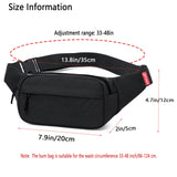 ZMD Small Hip Pack for Men & Women, Crossbody Belt Fanny Pack Sports Hiking Waist Bag Fits All Phones with 3 - Zipper Pockets, Hip Bum Bag for Casual Workout Outdoors Running Walking Traveling, Black