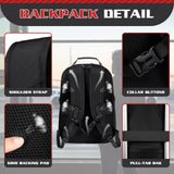 ZMMMA 50L Travel Backpack, 17 inch Quality Laptop Backpack for Men, Durability Extra Large Storage space Sturdy TSA Friendly with Port College School Rucksack Bag Gifts for Him Men Women, Black