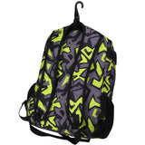 ZOEA Baseball Bat Bag Backpack, T - Ball & Softball Equipment & Gear for Youth, Large Capacity Holds 2 Bats, Helmet, Gloves, Cleats, Helmet Holder and Includes Fence Hook (Green)