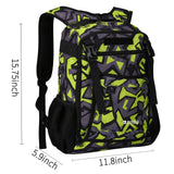 ZOEA Baseball Bat Bag Backpack, T - Ball & Softball Equipment & Gear for Youth, Large Capacity Holds 2 Bats, Helmet, Gloves, Cleats, Helmet Holder and Includes Fence Hook (Green)