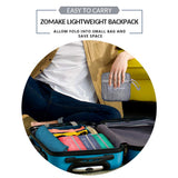 ZOMAKE 25L Ultra Lightweight Packable Backpack, Foldable Hiking Backpacks Water Resistant Small Folding Daypack for Travel(Medium Grey)