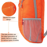 ZOMAKE Lightweight Packable Backpack 20L, Foldable Backpacks Small Daypack for Hiking Water Resistant Day Bag for Travel(Orange)