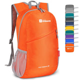 ZOMAKE Lightweight Packable Backpack 20L, Foldable Backpacks Small Daypack for Hiking Water Resistant Day Bag for Travel(Orange)