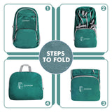 ZOMAKE Lightweight Packable Backpack 30L, Foldable Hiking Backpacks Water Resistant Compact Folding Daypack for Travel(Dark Green)