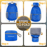 ZOMAKE Ultra Lightweight Hiking Backpack 20L - Packable Small Backpacks Water Resistant Daypack for Women Men(DodgerBlue)
