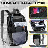 ZOMAKE Ultra Lightweight Packable Backpack 10L,Small Foldable Backpacks Hiking Water Resistant Collapsible Daypack for Women Men(Black - B1)