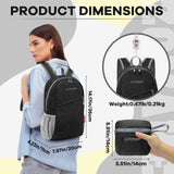 ZOMAKE Ultra Lightweight Packable Backpack 10L,Small Foldable Backpacks Hiking Water Resistant Collapsible Daypack for Women Men(Black - B1)