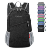 ZOMAKE Ultra Lightweight Packable Backpack 10L,Small Foldable Backpacks Hiking Water Resistant Collapsible Daypack for Women Men(Black - B1)