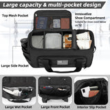ZOMFELT Tactical Gym Bags for Men, 22x14x9 Carry On Luggage Duffle Bag for Travel, 3 - in - 1 Sports Basketball Soccer Bag with Removable Dividers & Shoe Compartment, Weekender Overnight Travel bag, Black
