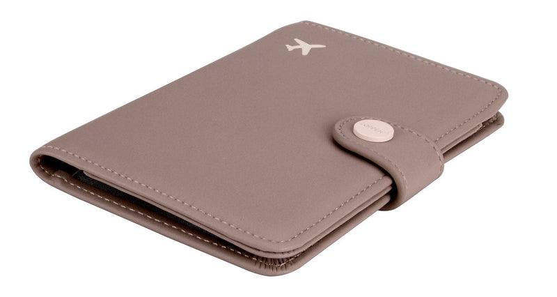 ZOPPEN Passport Holder Women, Passport Cover Travel Wallet Rfid Blocking Passport Wallet Cover Case Travel Essentials Document Organizer, Dusty Pink