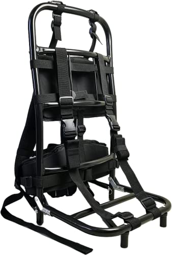 ZRSCHYG Hiking/Hunting Backpack Frame, Aluminum External Frame Backpack, Lightweight & Foldable 28.7 x 14.6 x 9.8 inches (black) | Backpacks4Less