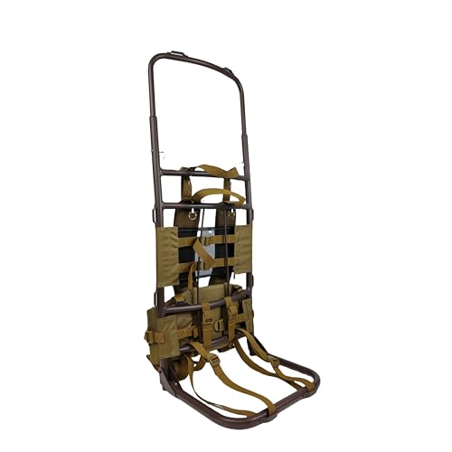 ZRSCHYG Hunting External Pack Frame with Rain Cover, Adjustable Straps, External Frame Backpack for Heavy Loads - Hunting, | Backpacks4Less