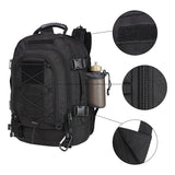 ZSearARMY Large Tactical Backpack for Men Military Backpack with DIY System for Travel, Work,Camping,Hunting,Hiking,Sports (BLACK)