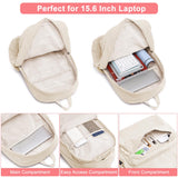 ZUBOND Backpack for School Girls and Boys, Lightweight School Bookbag for Teens, College Students Women & Men, Cute Large Laptop Backpack Fits 15.6 Inch Notebook (Machine Washable)