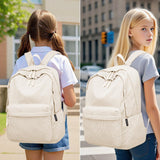 ZUBOND Backpack for School Girls and Boys, Lightweight School Bookbag for Teens, College Students Women & Men, Cute Large Laptop Backpack Fits 15.6 Inch Notebook (Machine Washable)