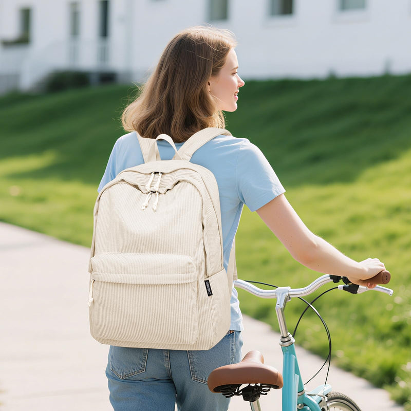 ZUBOND Backpack for School Girls and Boys, Lightweight School Bookbag for Teens, College Students Women & Men, Cute Large Laptop Backpack Fits 15.6 Inch Notebook (Machine Washable)