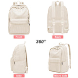 ZUBOND Backpack for School Girls and Boys, Lightweight School Bookbag for Teens, College Students Women & Men, Cute Large Laptop Backpack Fits 15.6 Inch Notebook (Machine Washable)