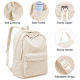 ZUBOND Backpack for School Girls and Boys, Lightweight School Bookbag for Teens, College Students Women & Men, Cute Large Laptop Backpack Fits 15.6 Inch Notebook (Machine Washable)