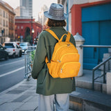ZURV Small Size Nylon Waterproof Backpacks for Women Fashion Cute College Backpack Accommodates 14 - Inch Laptops Suitable for Daily Commuting Shopping and Hiking Men Use