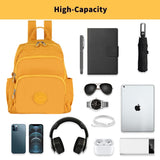 ZURV Small Size Nylon Waterproof Backpacks for Women Fashion Cute College Backpack Accommodates 14 - Inch Laptops Suitable for Daily Commuting Shopping and Hiking Men Use