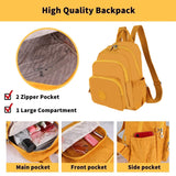 ZURV Small Size Nylon Waterproof Backpacks for Women Fashion Cute College Backpack Accommodates 14 - Inch Laptops Suitable for Daily Commuting Shopping and Hiking Men Use