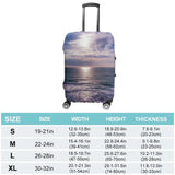 ZXDSKGYN Travel Luggage Cover Atlantic Ocean Elasticity Washable Baggage Covers Suitcase Protector Fits 18 - 32 Inch Luggage