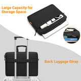 ZYB Waterproof Laptop Bag 15 15.6 16 Inch,Laptop Case 15.6 - 16 Inch Sleeve with Shoulder Strap,Notebook Case for 15.6 16 Inch Laptop Lenovo MacBook Pro 16 15 HP Acer ASUS DELL etc 15.6 16in Bag - Black