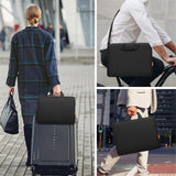ZYB Waterproof Laptop Bag 15 15.6 16 Inch,Laptop Case 15.6 - 16 Inch Sleeve with Shoulder Strap,Notebook Case for 15.6 16 Inch Laptop Lenovo MacBook Pro 16 15 HP Acer ASUS DELL etc 15.6 16in Bag - Black