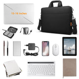 ZYB Waterproof Laptop Bag 15 15.6 16 Inch,Laptop Case 15.6 - 16 Inch Sleeve with Shoulder Strap,Notebook Case for 15.6 16 Inch Laptop Lenovo MacBook Pro 16 15 HP Acer ASUS DELL etc 15.6 16in Bag - Black