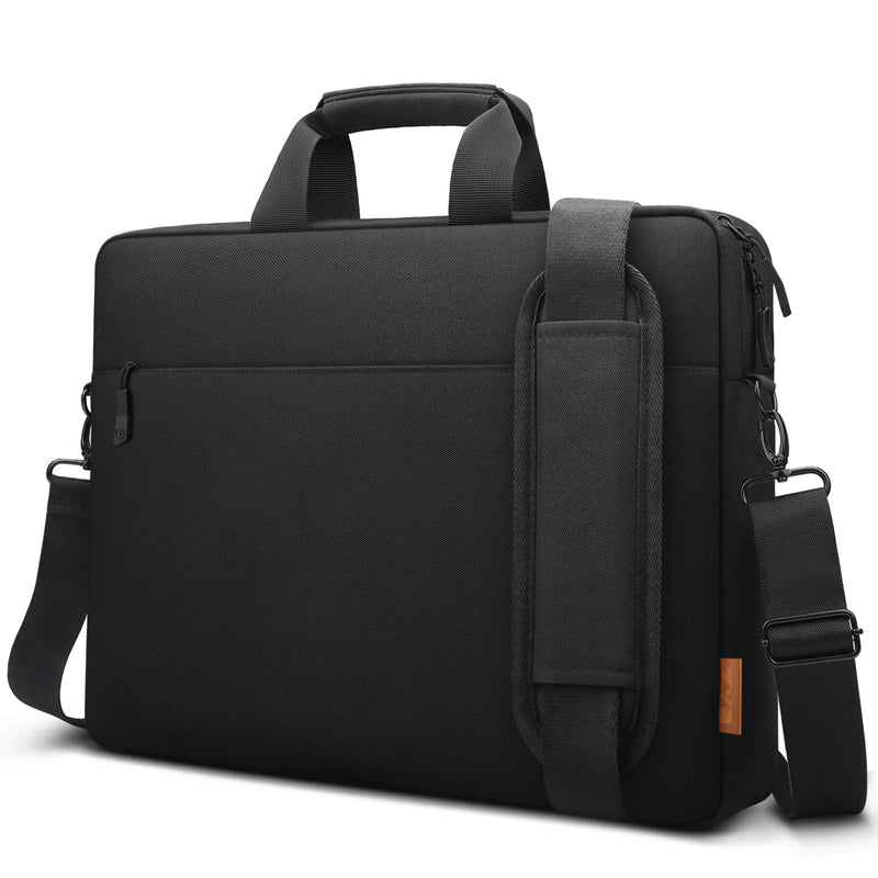 ZYB Waterproof Laptop Bag 15 15.6 16 Inch,Laptop Case 15.6 - 16 Inch Sleeve with Shoulder Strap,Notebook Case for 15.6 16 Inch Laptop Lenovo MacBook Pro 16 15 HP Acer ASUS DELL etc 15.6 16in Bag - Black
