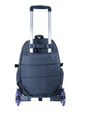 Meetbelify Kids Rolling Backpacks Luggage Six Wheels Unisex Trolley School Bags Black - backpacks4less.com