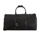 BEBE Women's Whitney Duffel Bag, Black Gold