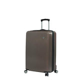 Mia Toro Italy Moda Hardside Spinner Luggage Carry-on, Brown, One Size