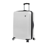 Mia Toro Italy Moda Hardside 28 Inch Spinner Luggage, White, One Size